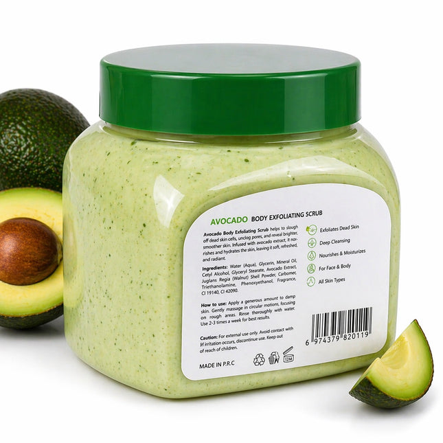 Avocado Körperpeeling – Für Gesicht & Körper (500ml)