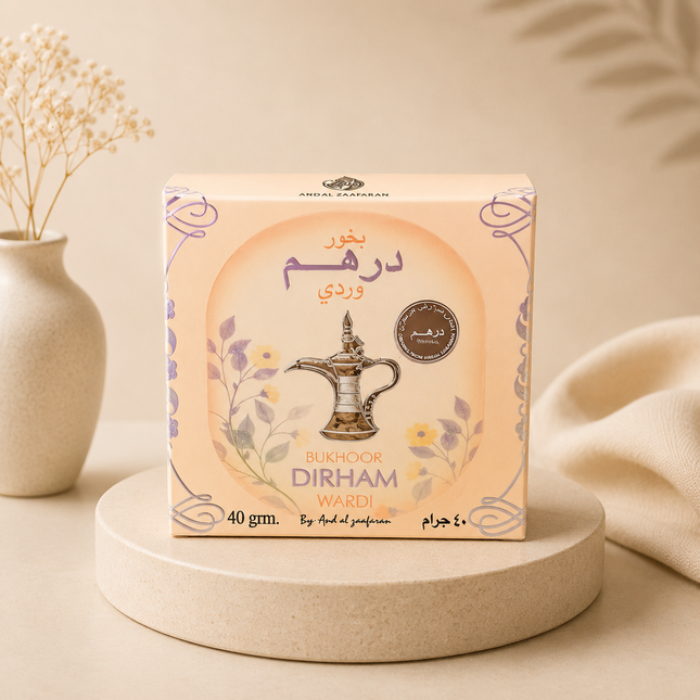 Bukhoor Dirham Wardi Räucherwerk 40 g