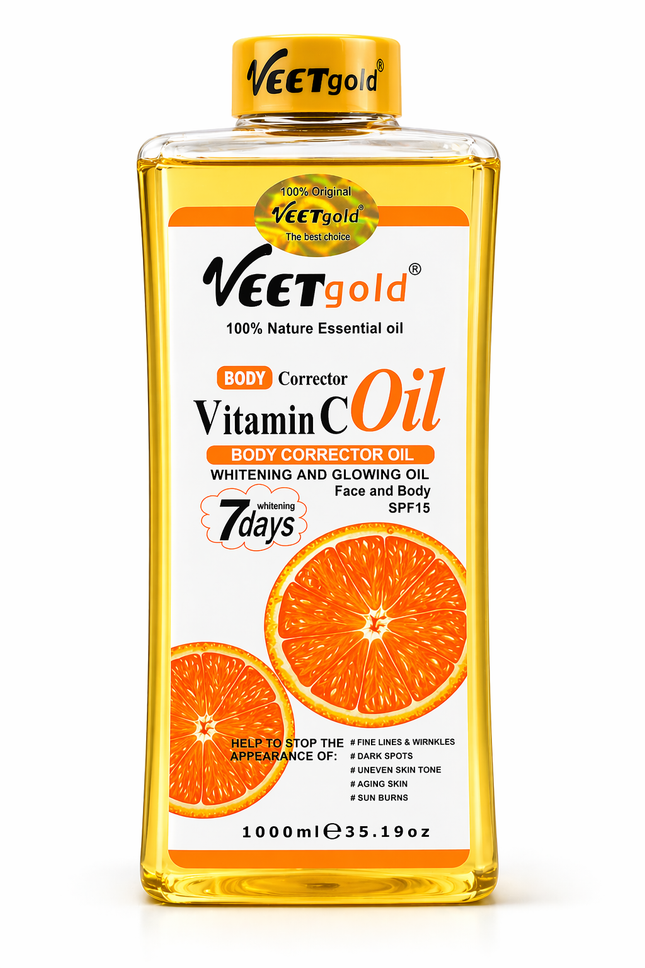 Vitamin C Körperöl – Feuchtigkeit & Glow (1000ml)