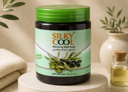 Silky Cool Marokkanische Badeseife mit Olivenöl