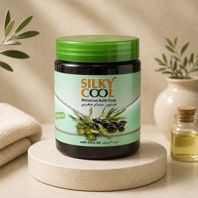 Silky Cool Marokkanische Badeseife mit Olivenöl